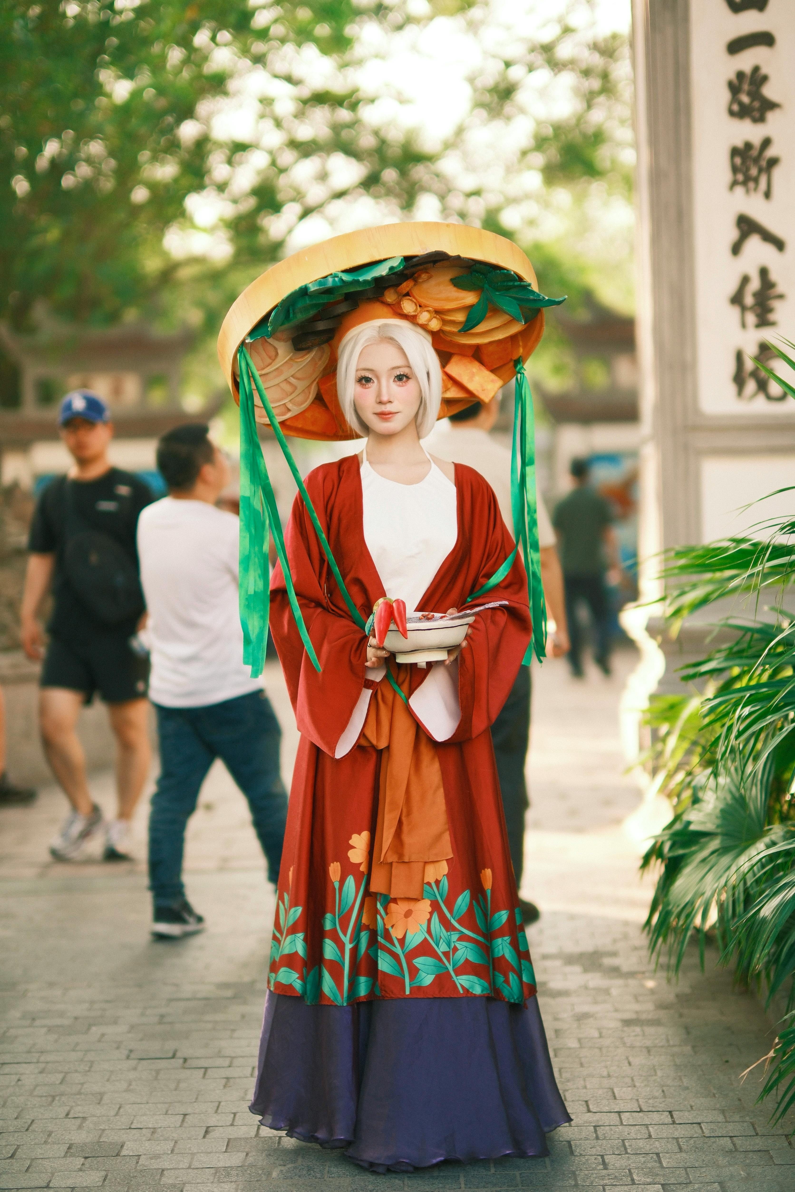 traditional clothing festival in outdoor setting