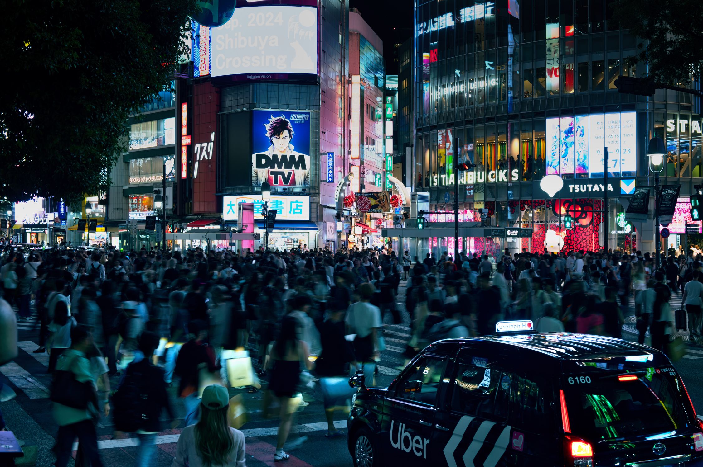Vibrant Night at Shibuya Crossing, Tokyo · Free Stock Photo