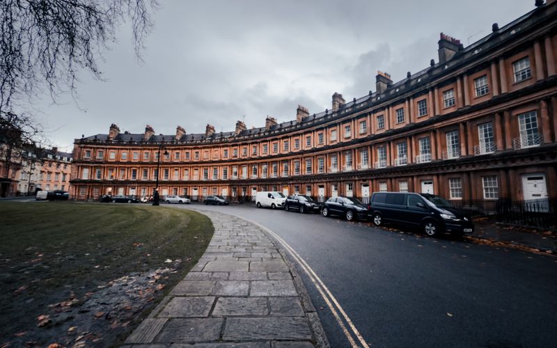 Royal Crescent Bath England Georgian architecture sweep