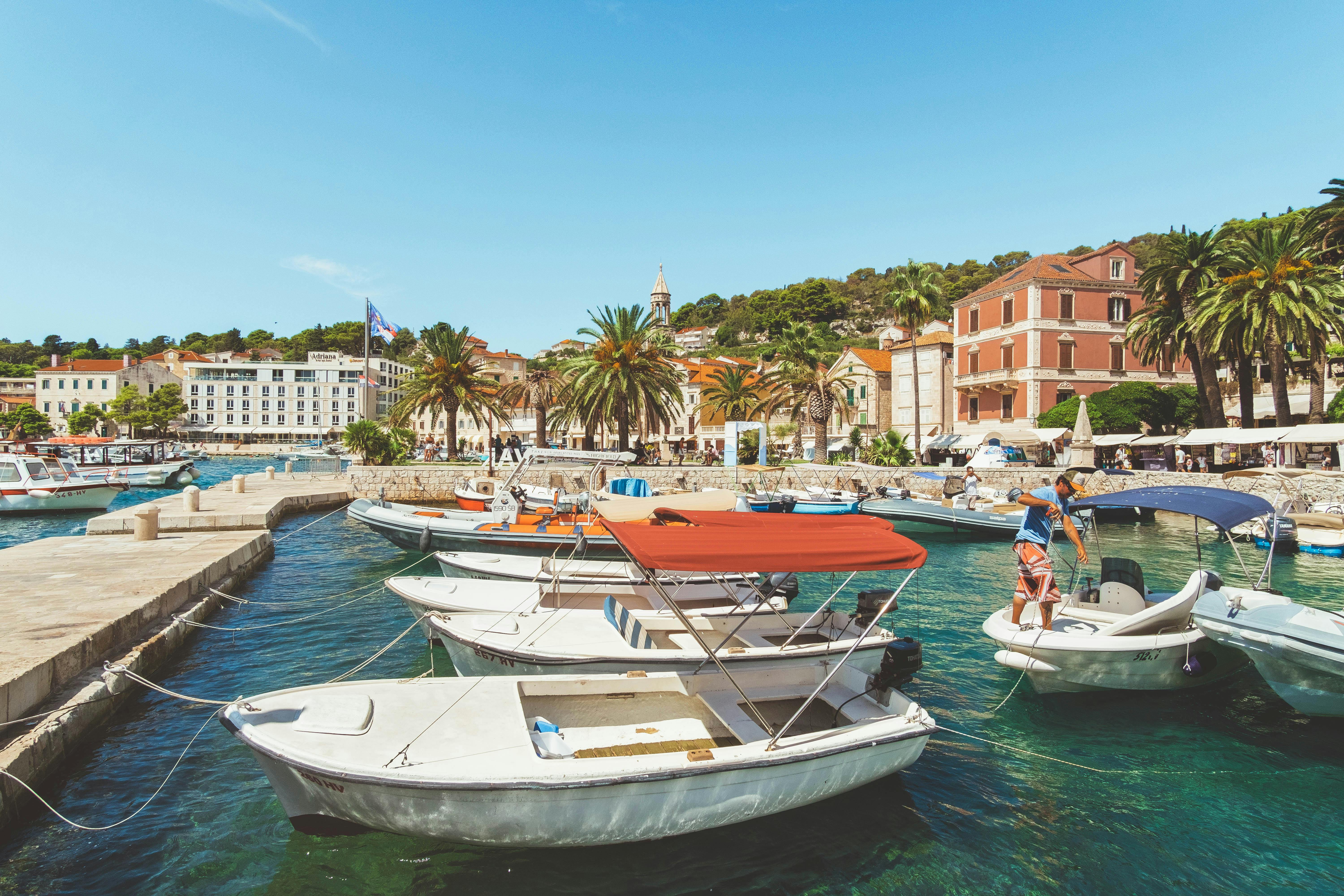 Free stock photo of adriatic sea, croatia, fisherman boat