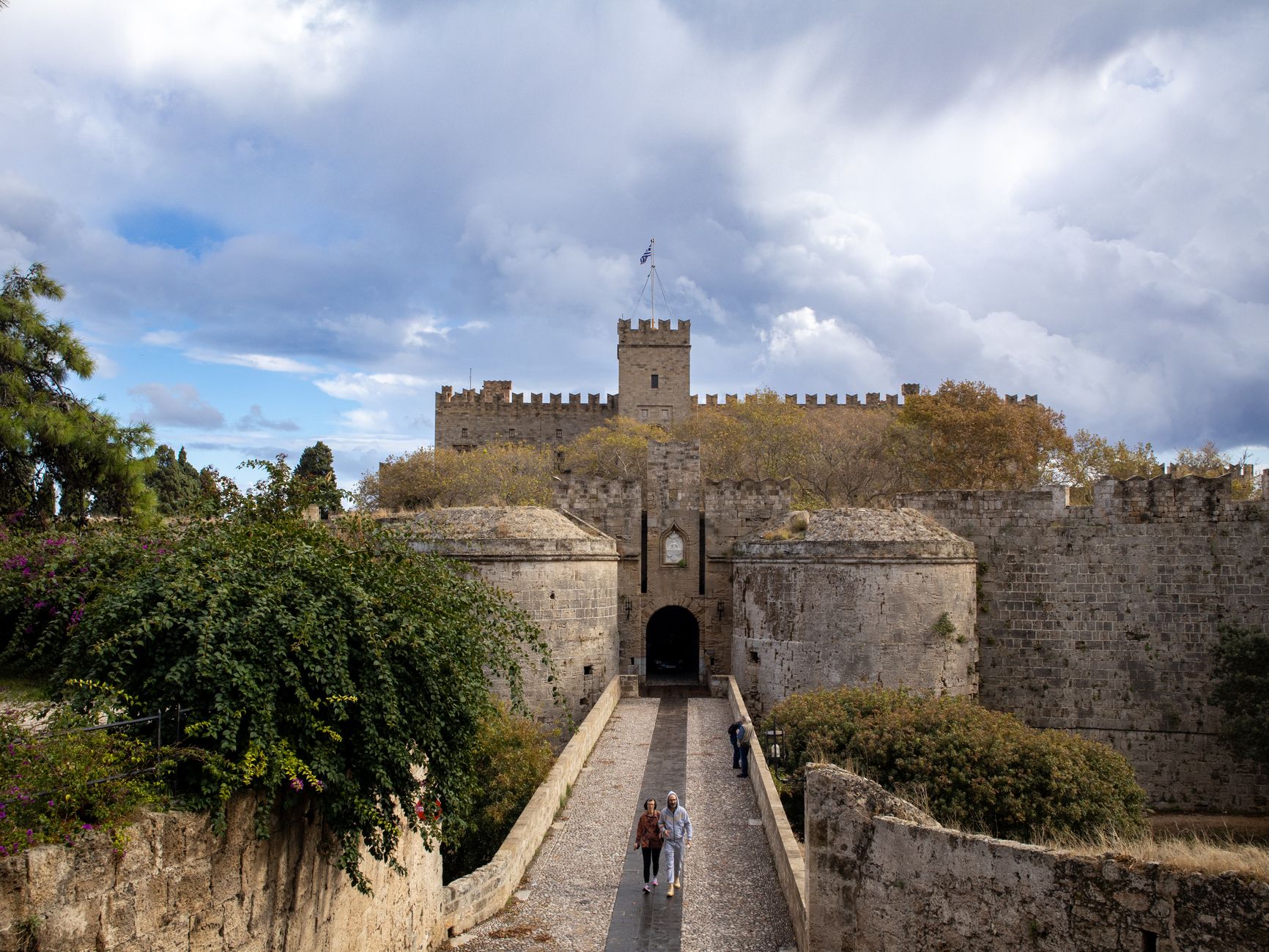 palace grand master rhodes greece medieval fortress interior