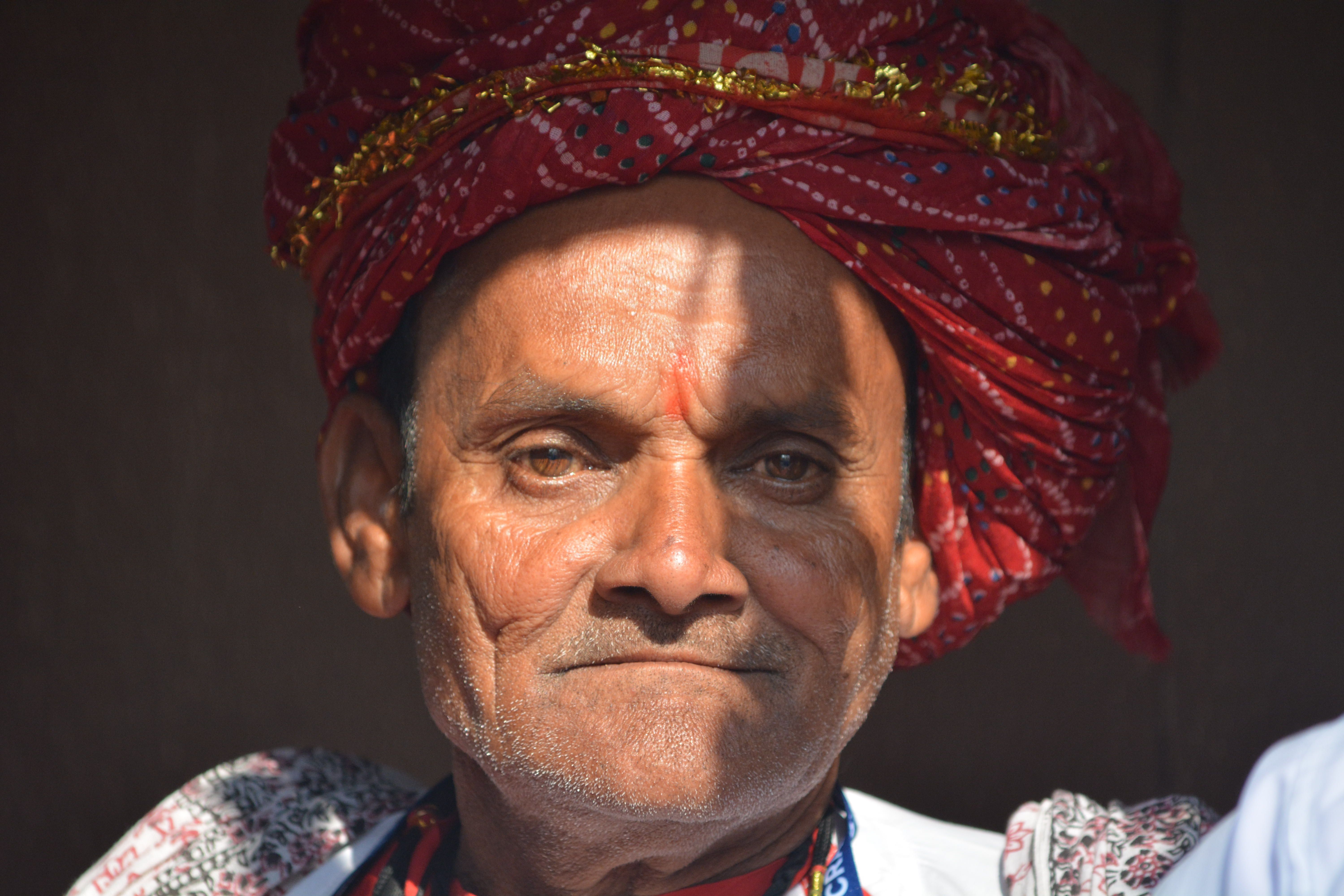 Portrait of an Indian Man in Traditional Attire · Free Stock Photo