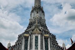 Stunning view of Wat Arun, a famous Buddhist temple in Bangkok, Thailand.