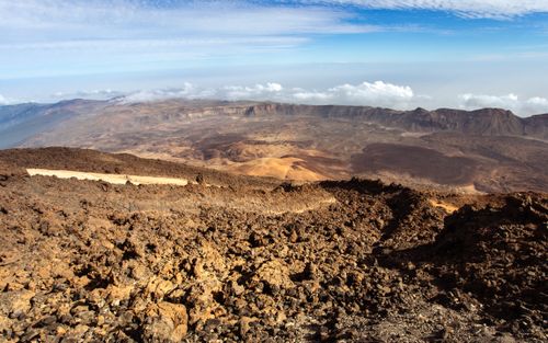 Free Explore the rugged volcanic terrain of Teide National Park in Tenerife, Spain, showcasing captivating natural beauty. Stock Photo