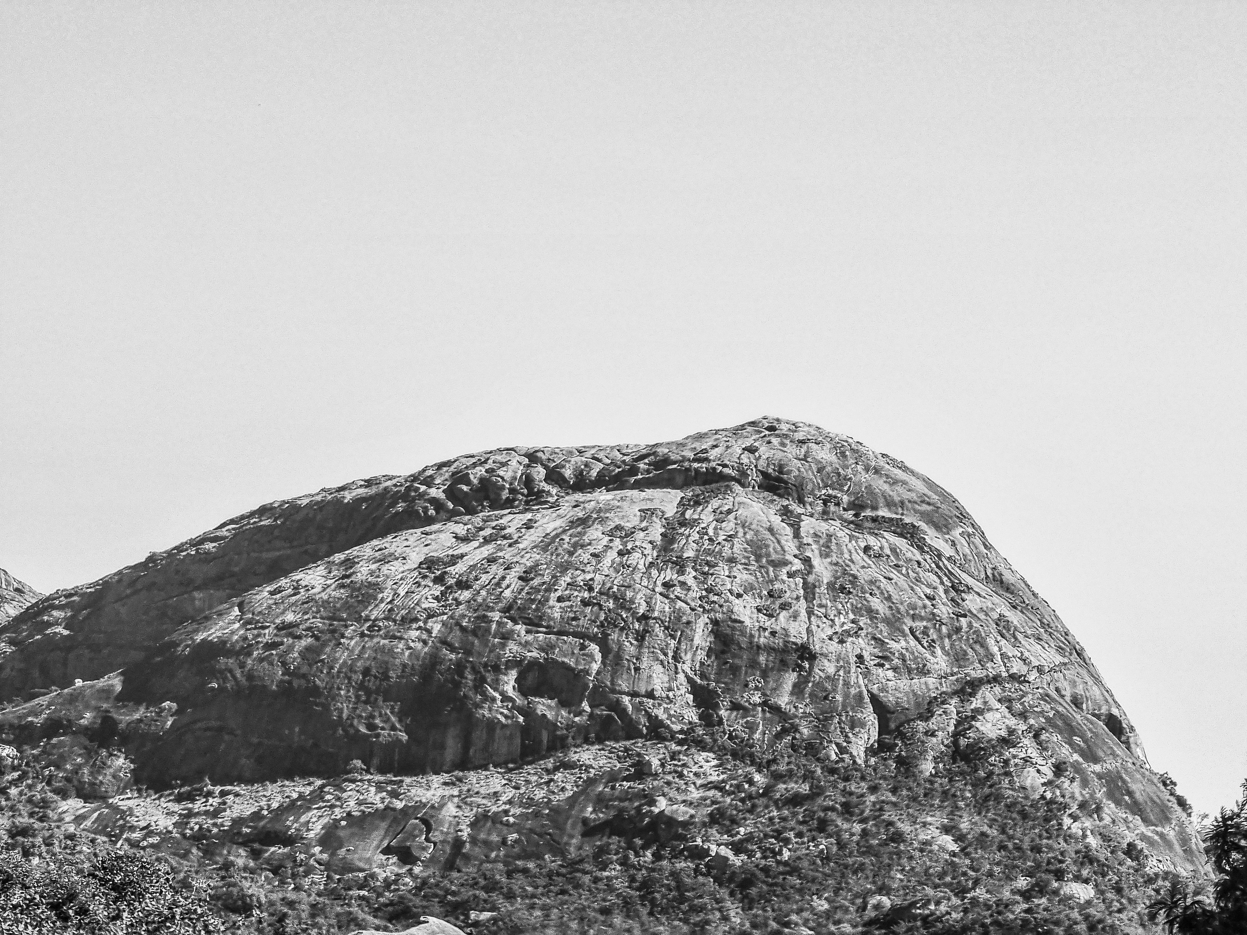 Black and White Rocky Mountain Landscape · Free Stock Photo