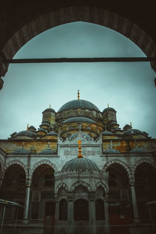 Free Explore the architectural beauty of Yeni Mosque, a historic landmark in Istanbul. Stock Photo