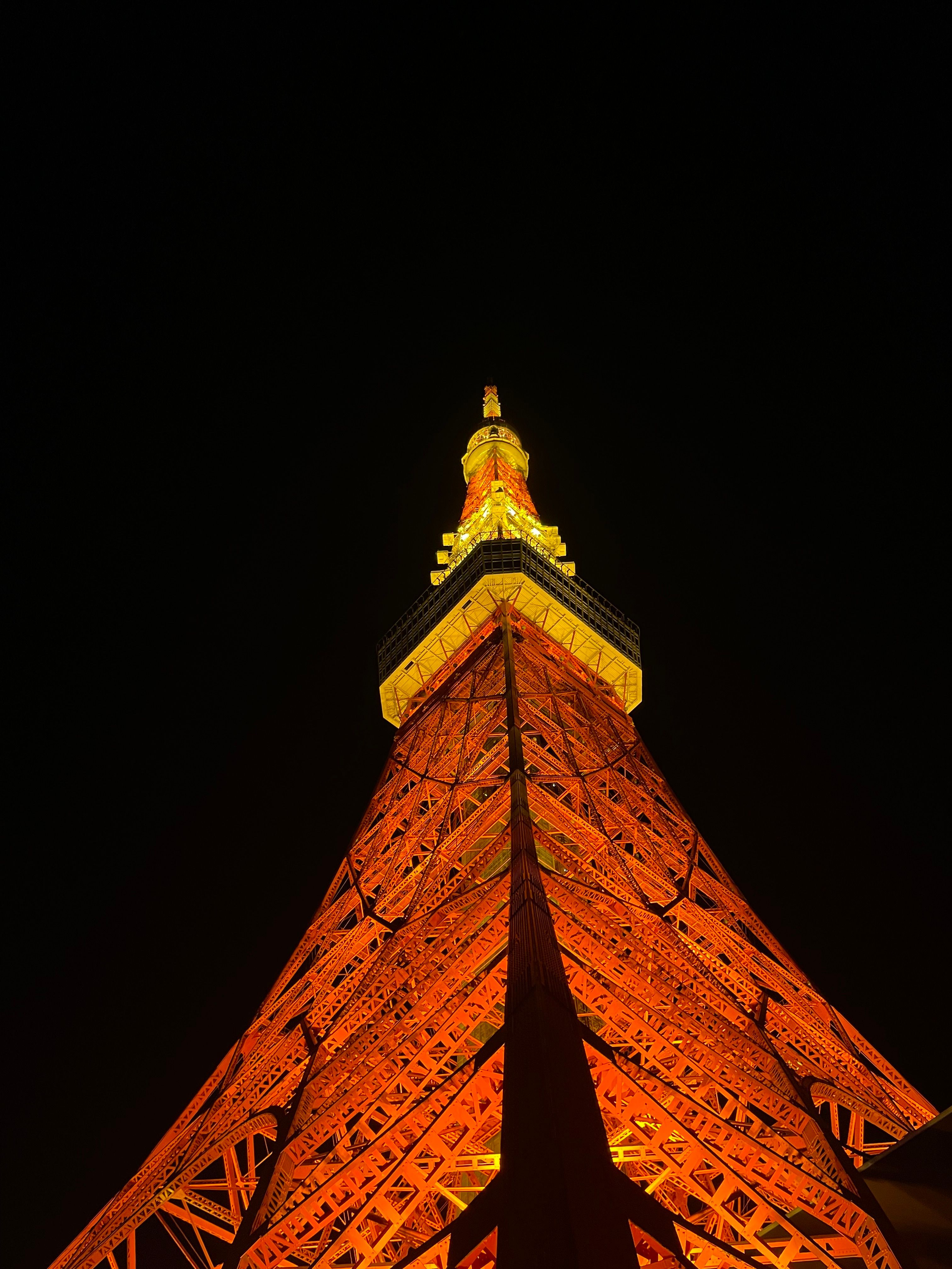 Illuminated Tokyo Tower at Night in Japan · Free Stock Photo