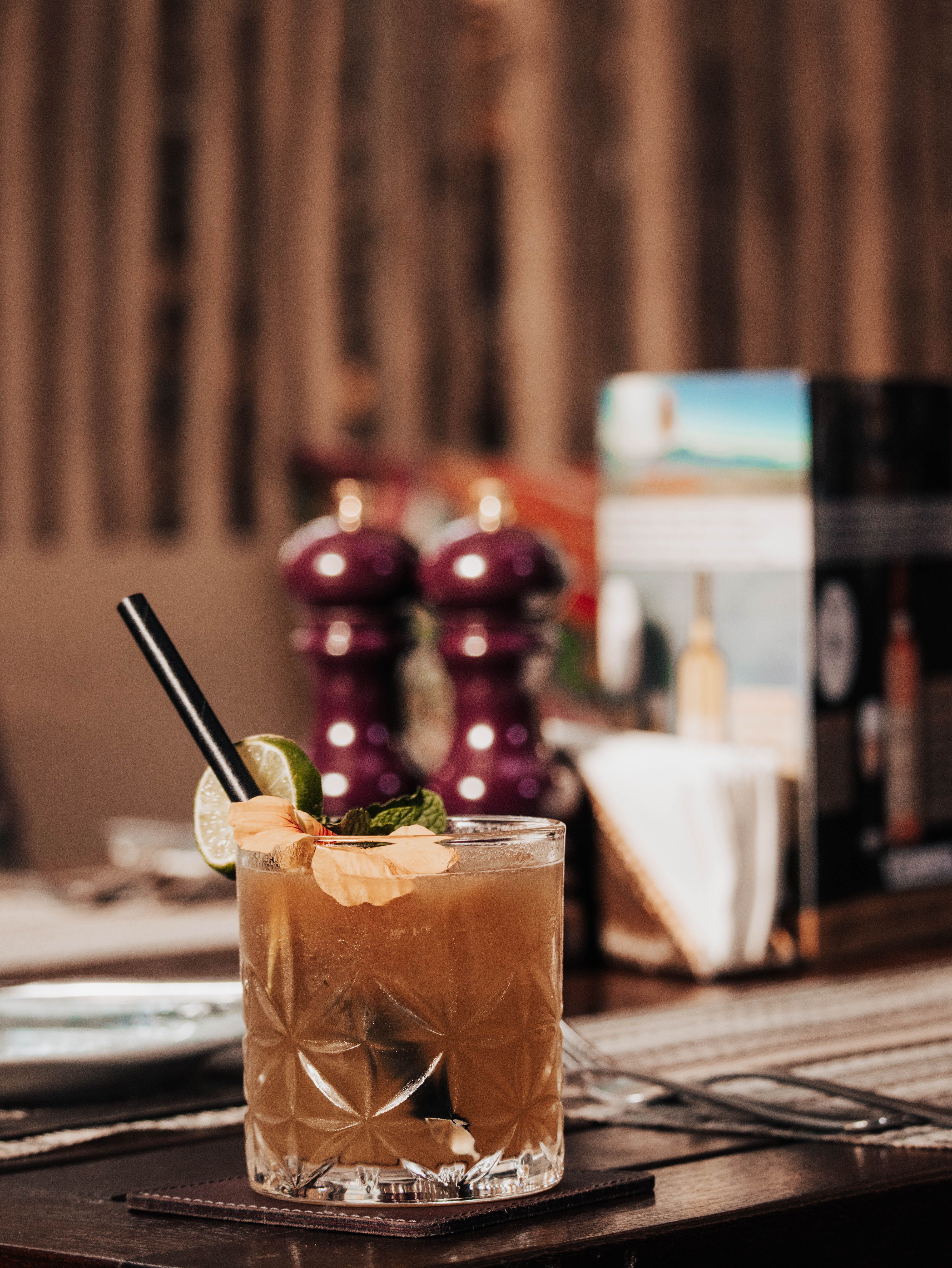 Refreshing Cocktail on a Nairobi Restaurant Table · Free Stock Photo