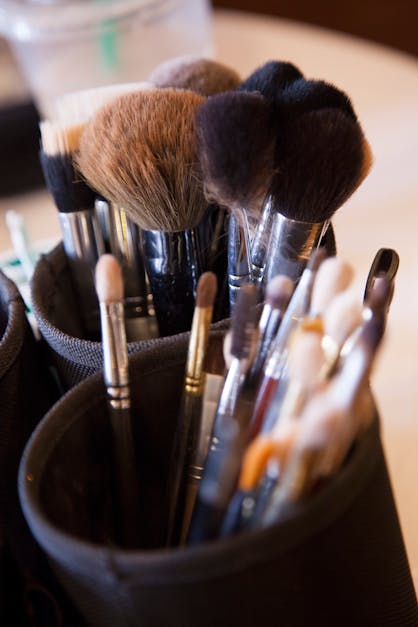 Free stock photo of brushes, make-up brushes