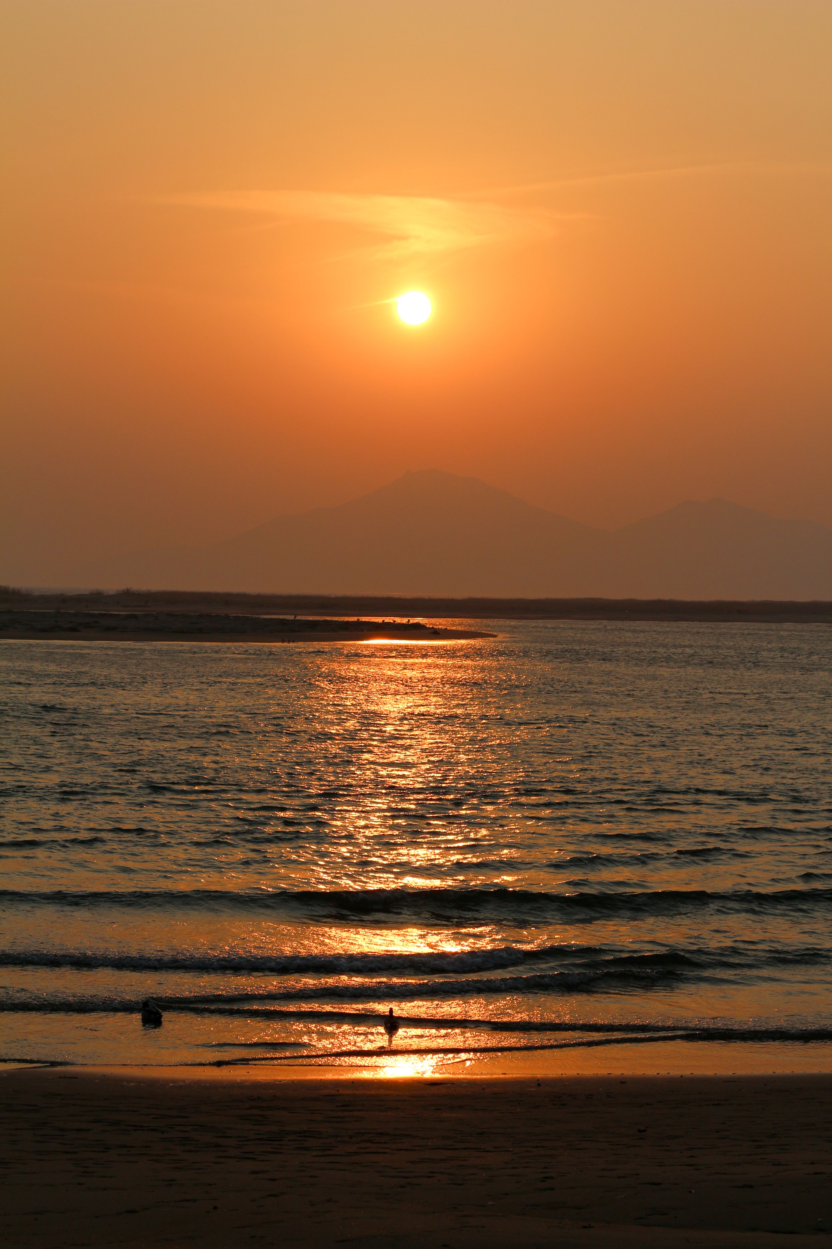 Stunning Sunset Over Tranquil Ocean Waves · Free Stock Photo