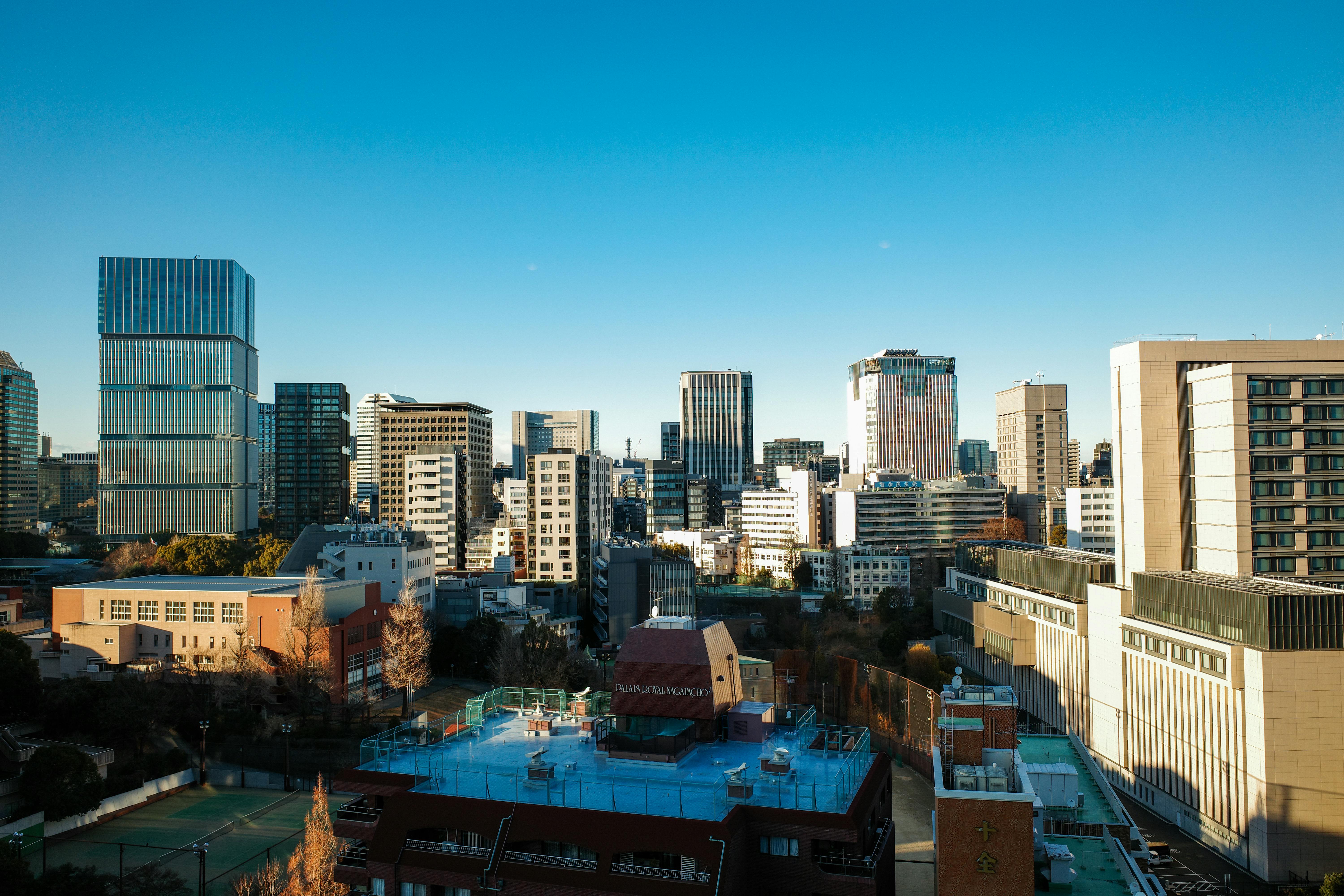Bureaux à Tokyo avec vue sur la ville