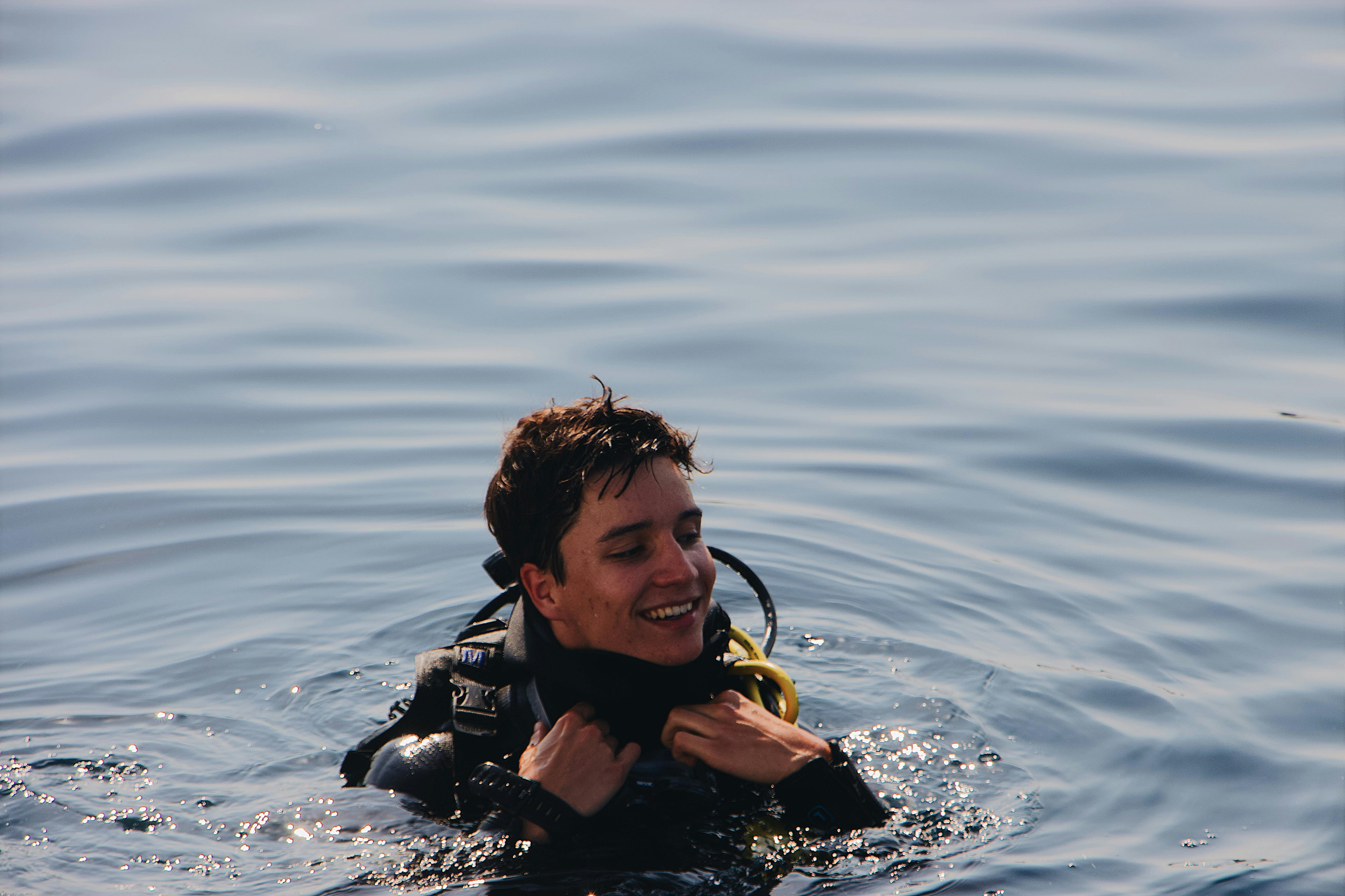Freediving training zoomed