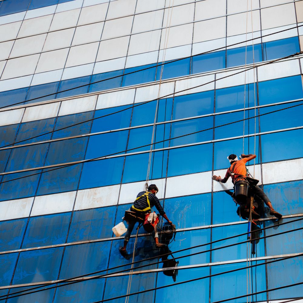 Commercial Decorating in Stockwell — clean edges cut in around trim and sockets