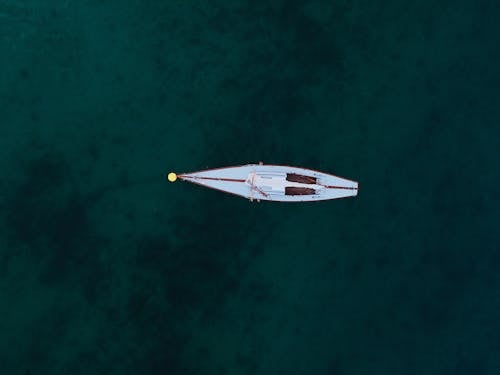 High Angle Photo Sailboat