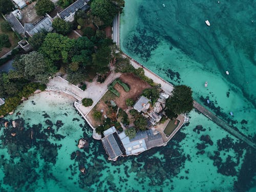 Top View Photo of Beach