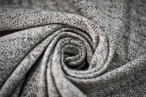 Grey and Black Textile