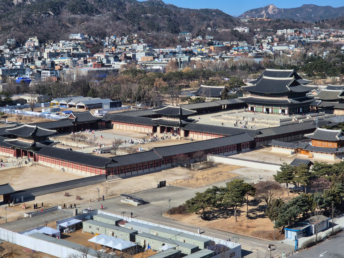 Panoramic view of Japan temples and landscapes