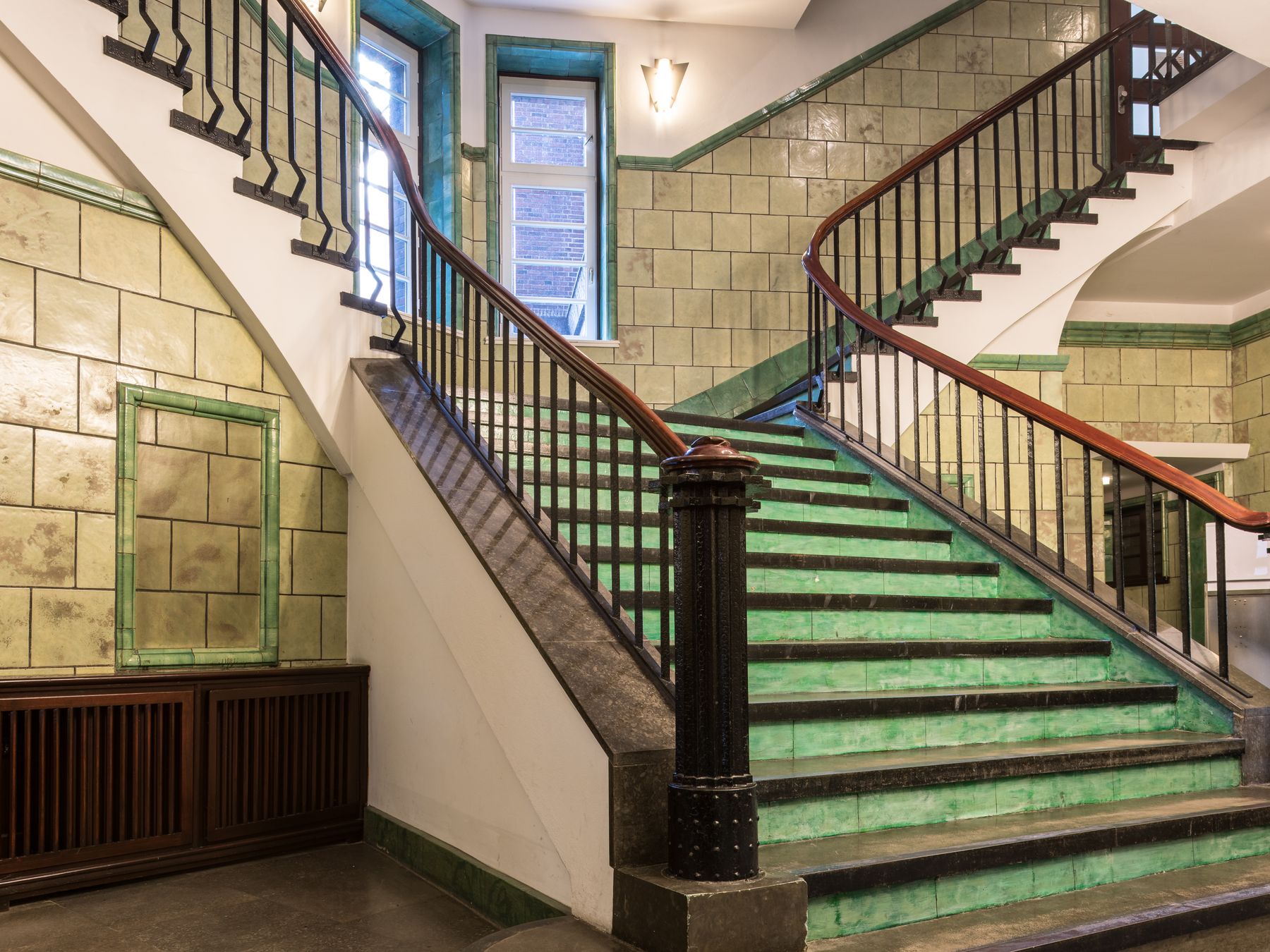 Commercial Decorating in Yiewsley — woodwork brushed to a crisp, smooth line