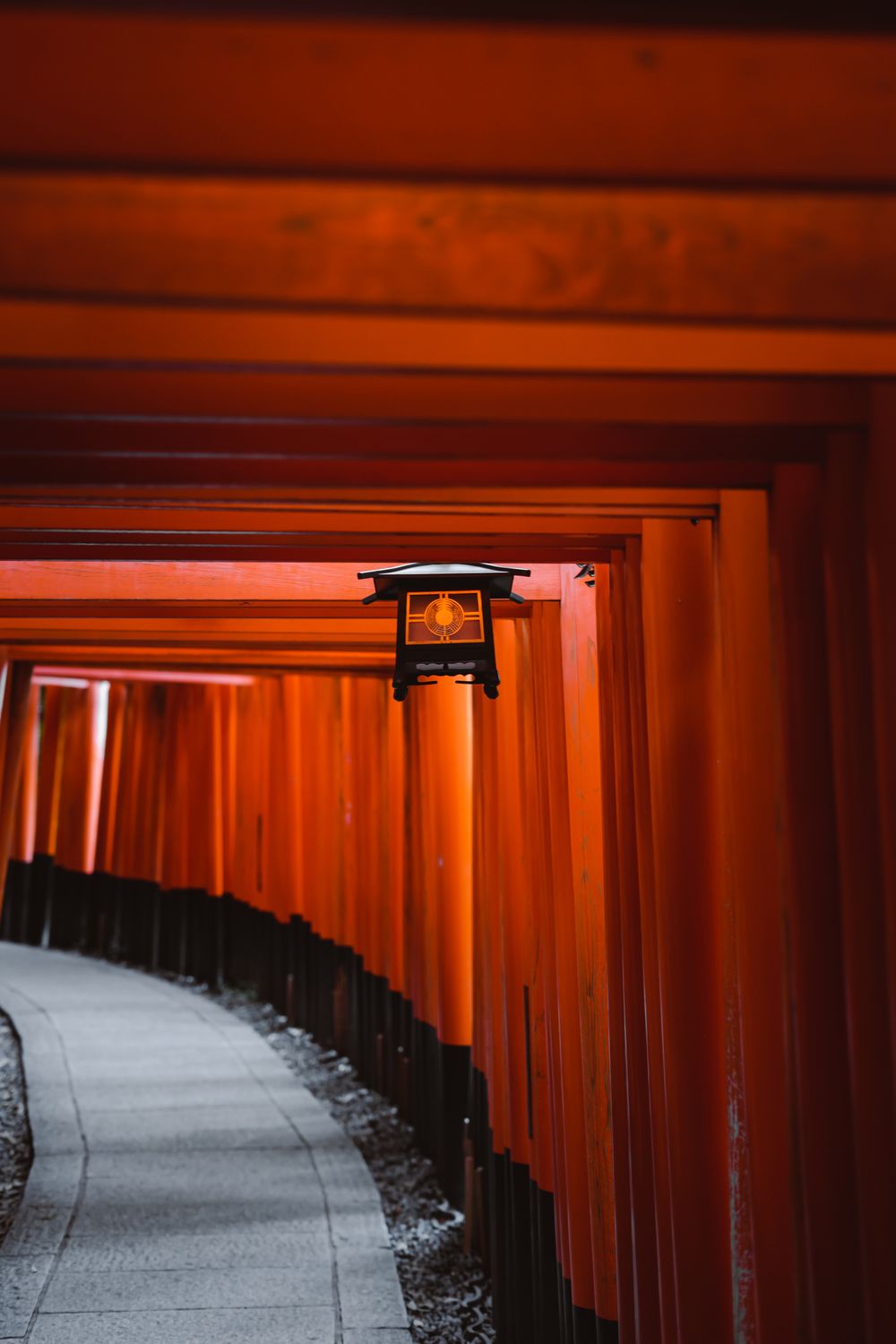Vermilion torii gates at Fushimi Inari, Kyoto