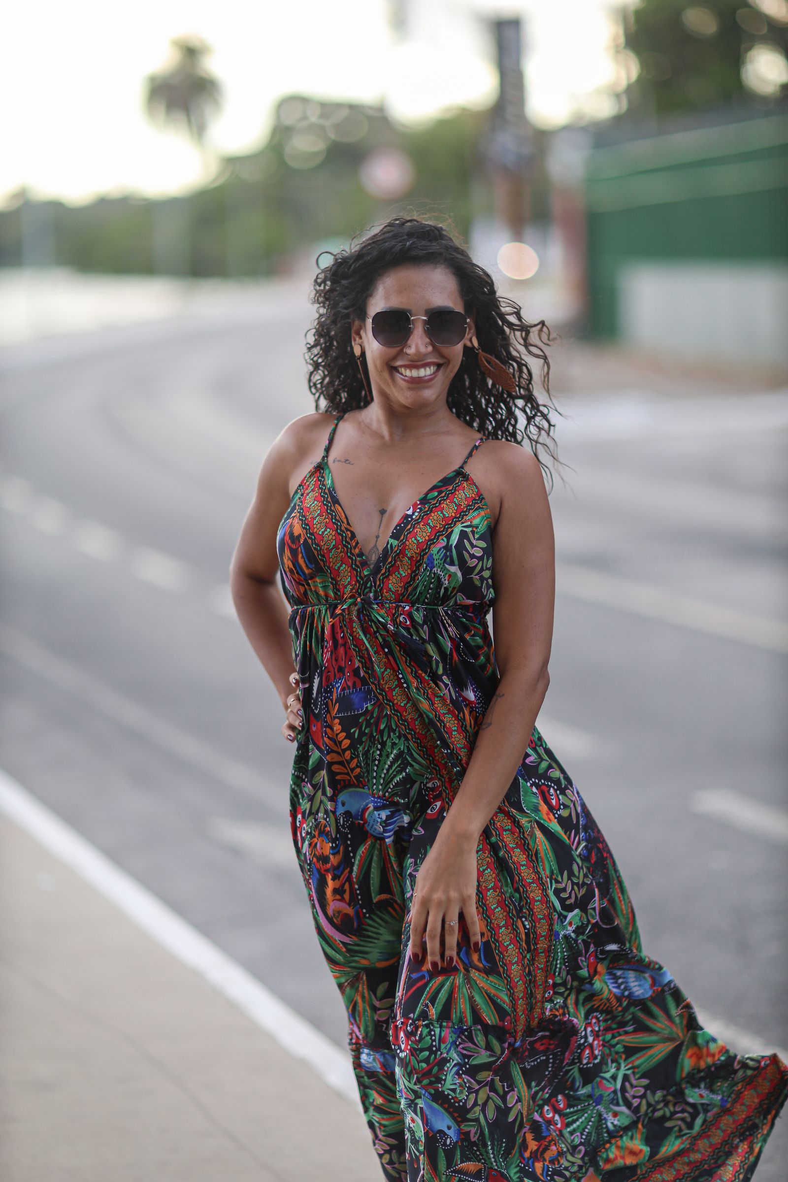 A Woman Wearing Floral Dress · Free Stock Photo