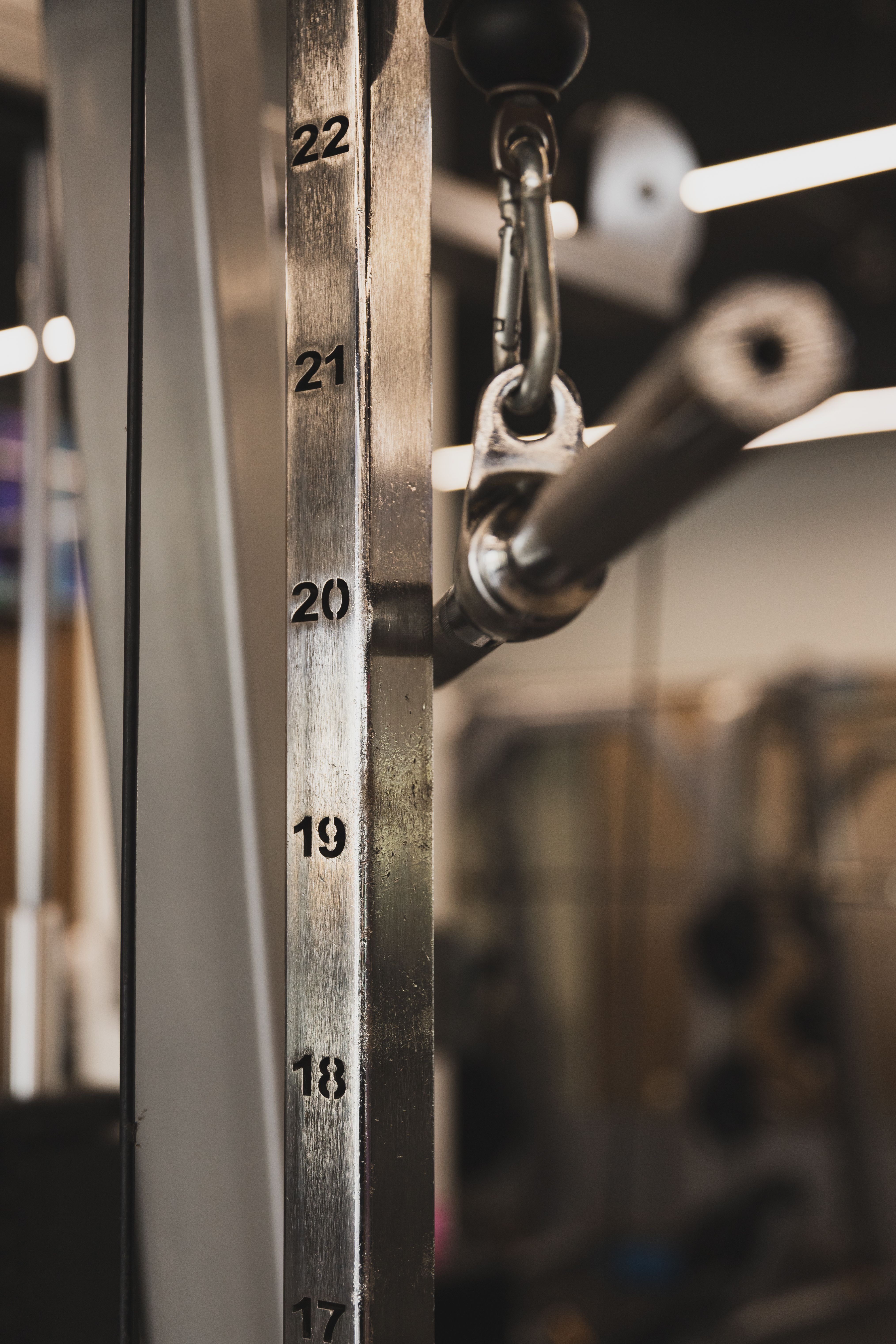 Close-up of Gym Equipment Weight Stack · Free Stock Photo