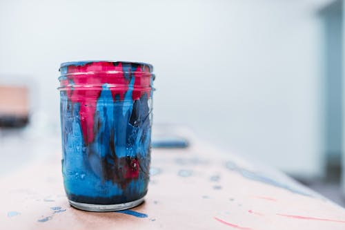 Close-Up Photo Of Paint On Cup