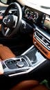 Luxurious BMW Car Interior with Advanced Dashboard