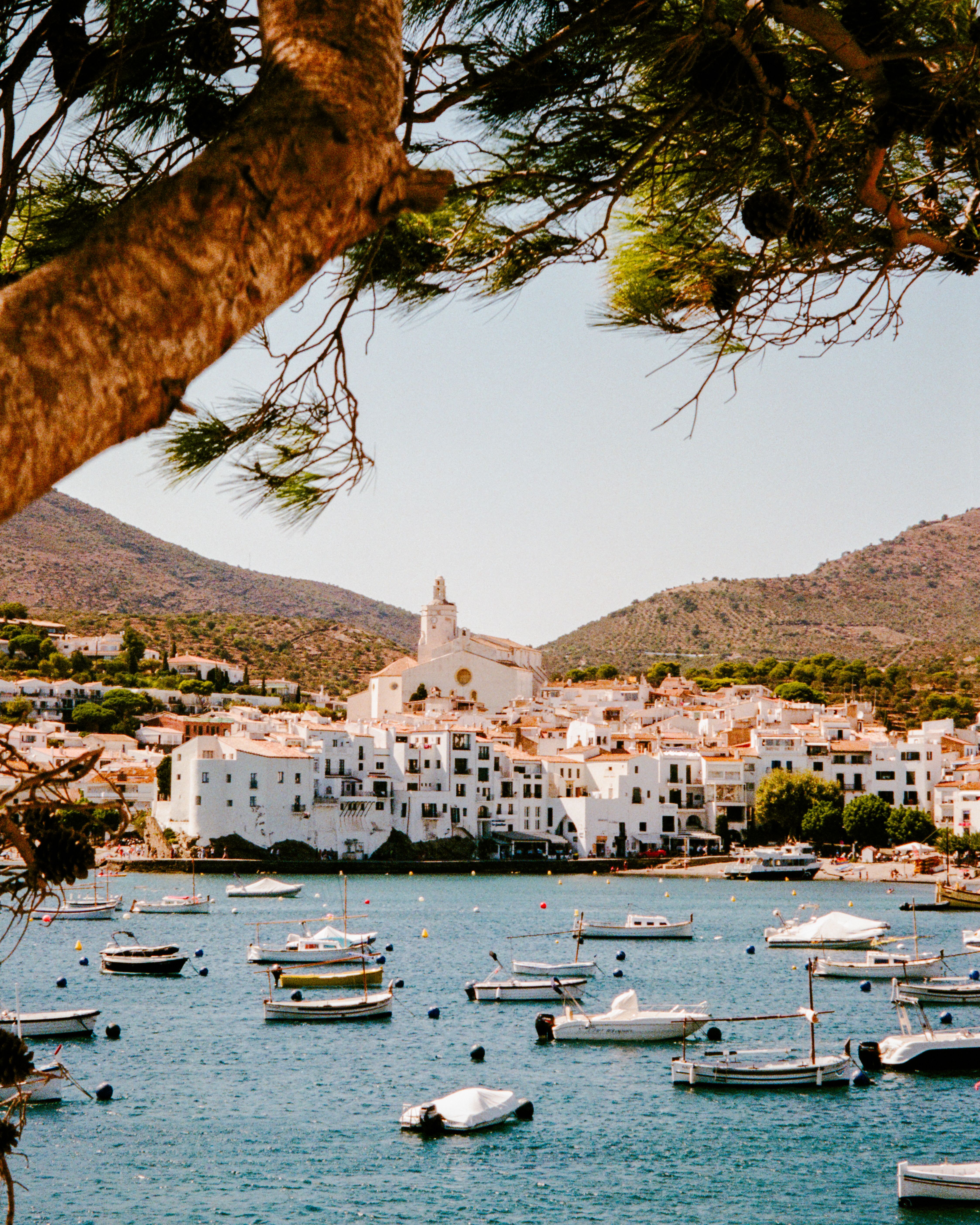 Picturesque Cadaques coastline in summer