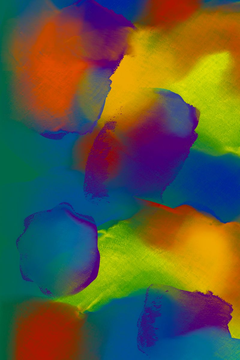 Bright and colorful abstract watercolor painting perfect for modern art enthusiasts.