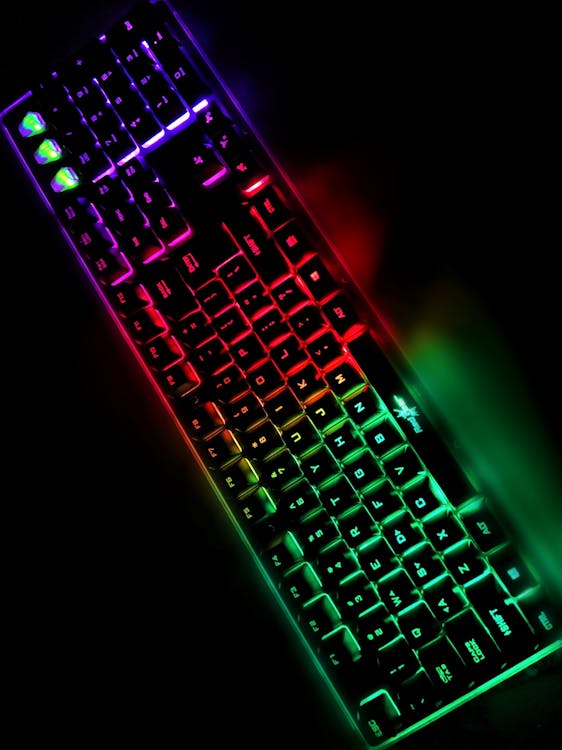 Kostenloses Foto Zum Thema Beleuchtung Bunt Computer Tastatur