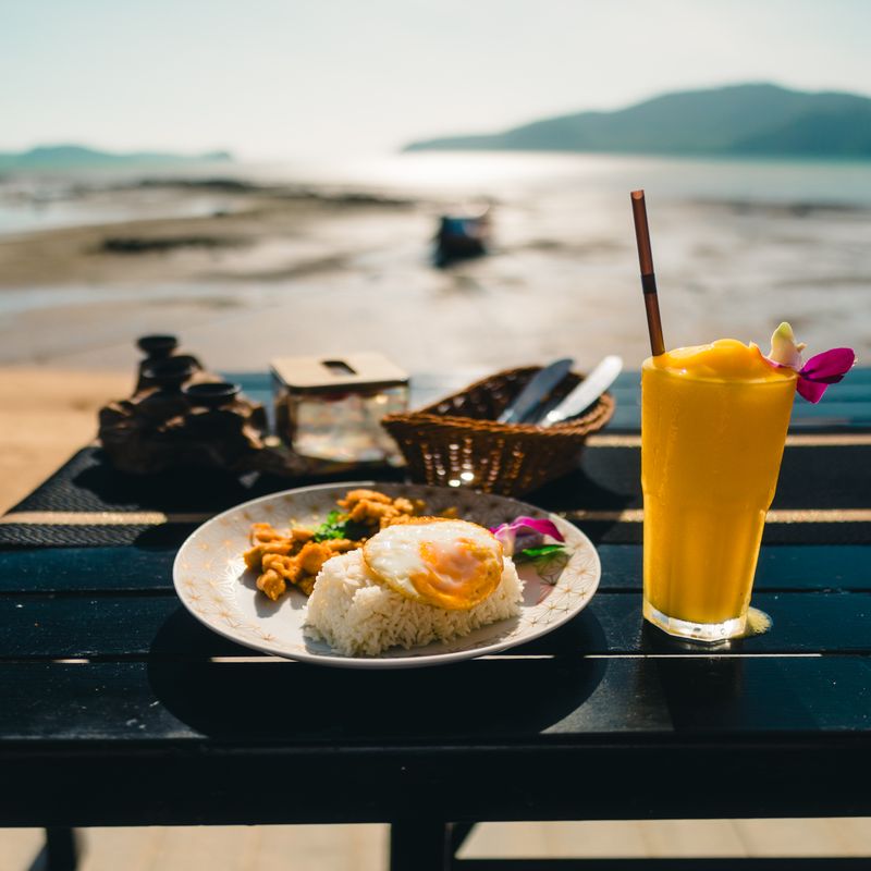 Thai Mango Sticky Rice-Inspired Egg Sandwich with Coconut and Lime