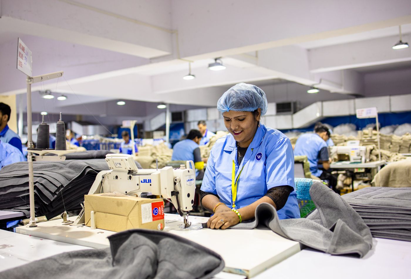 The Meridian production floor with rows of machining stations