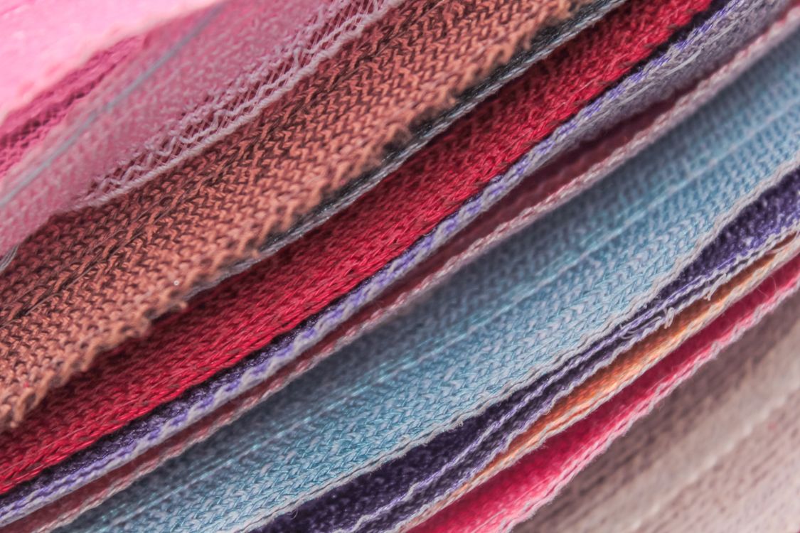 Colorful Fabric Textures in Close-Up · Free Stock Photo