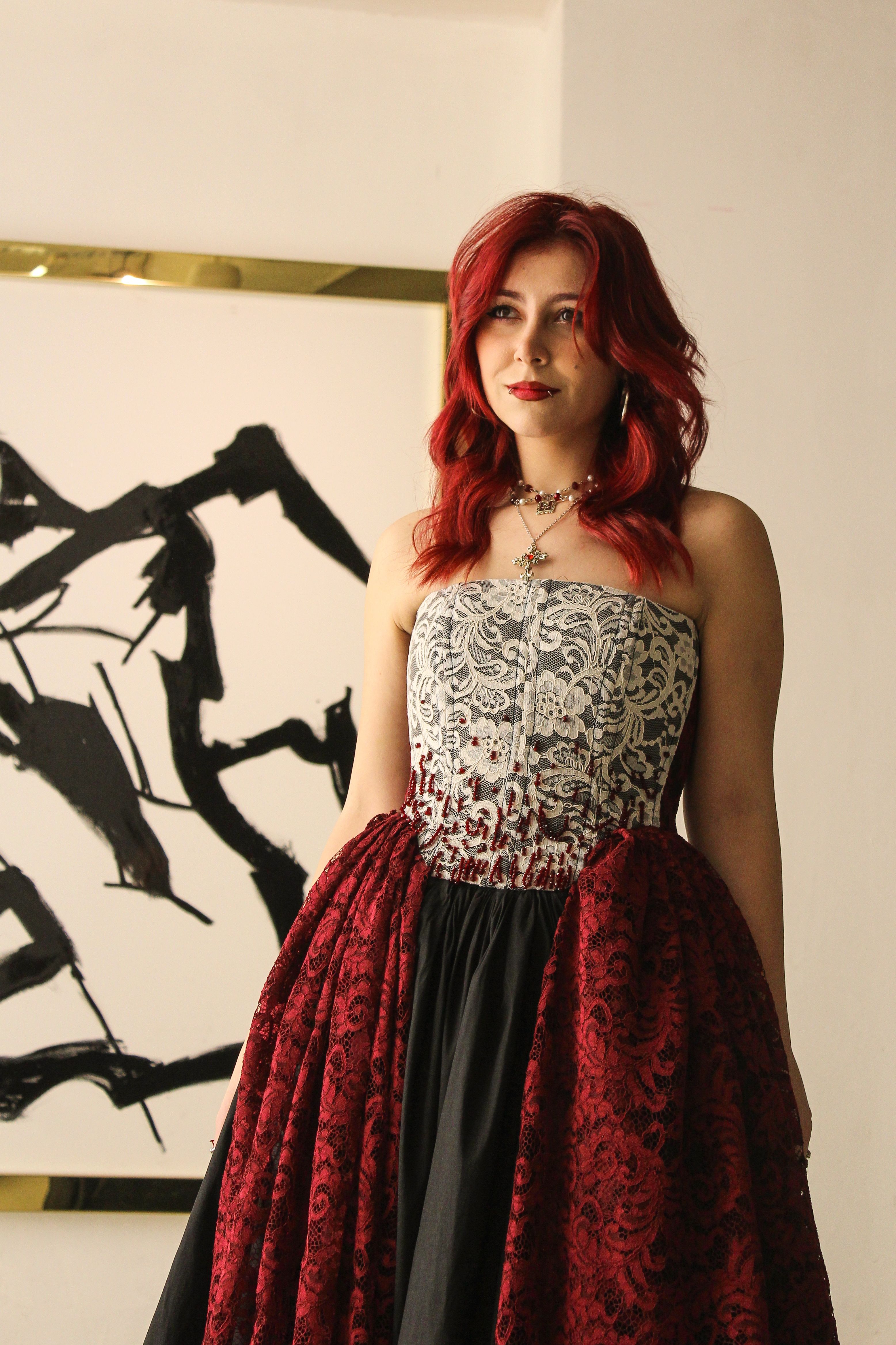 green emerald velvet dress Elegant Red and Black Spanish-Style Ballet Dress - MDC1034 – Custom Ballet  Tutu Dancewear