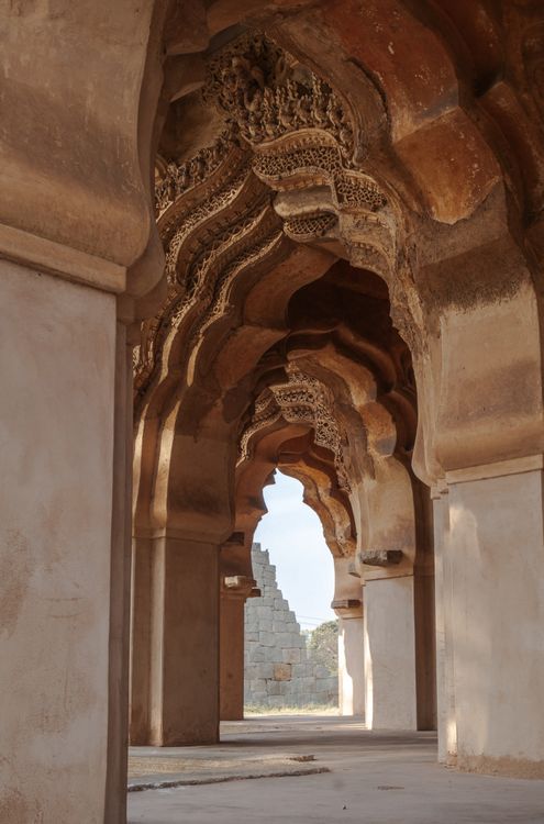 Intricate Stone Arches of Indian Historical Monument · Free Stock Photo