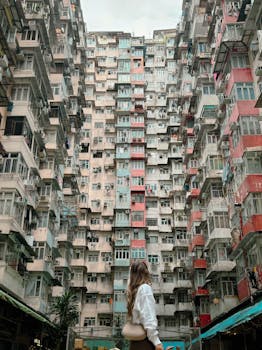 Discover the architectural marvel of Yik Cheong Building in Hong Kong.
