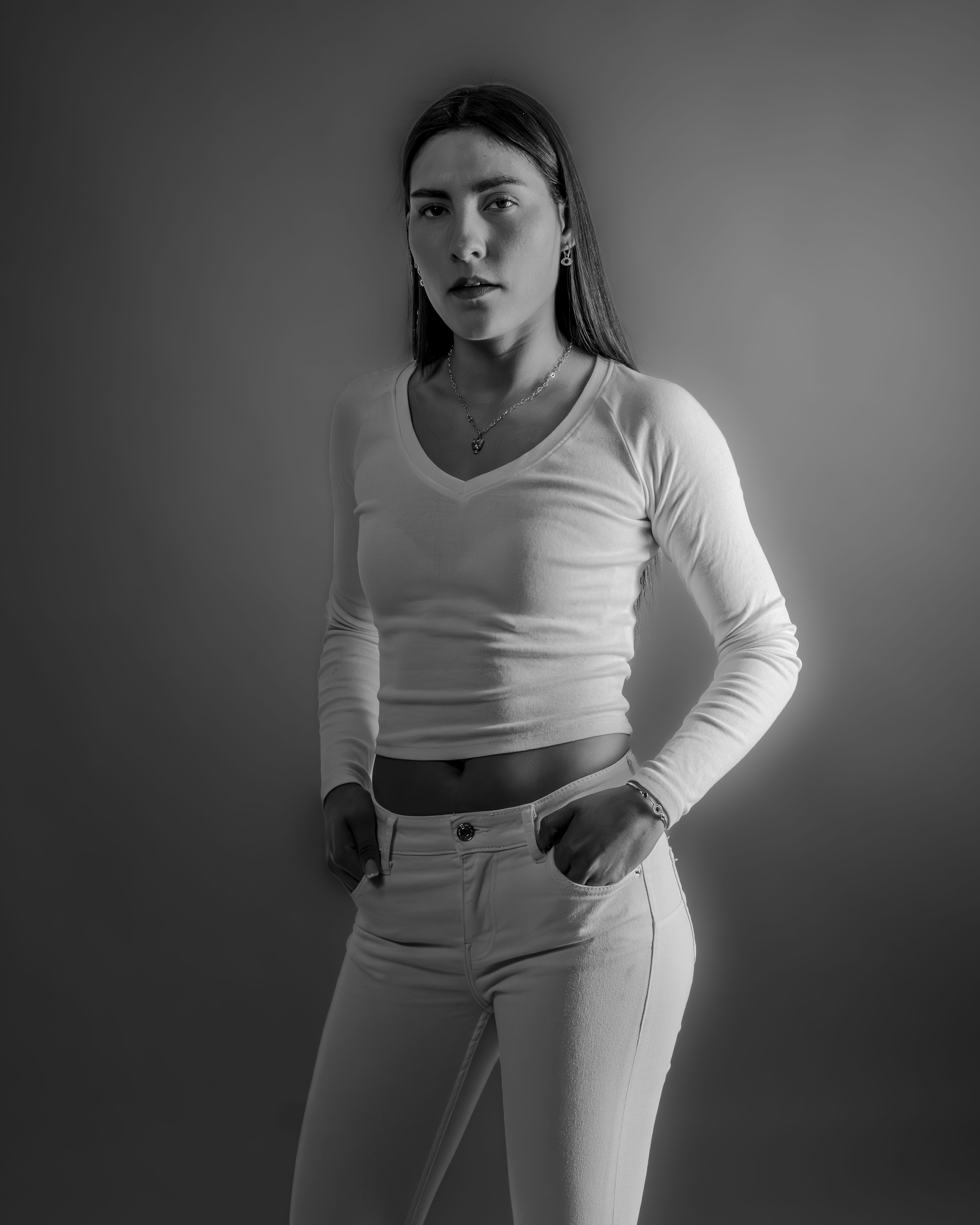 Black and White Portrait of Confident Woman · Free Stock Photo