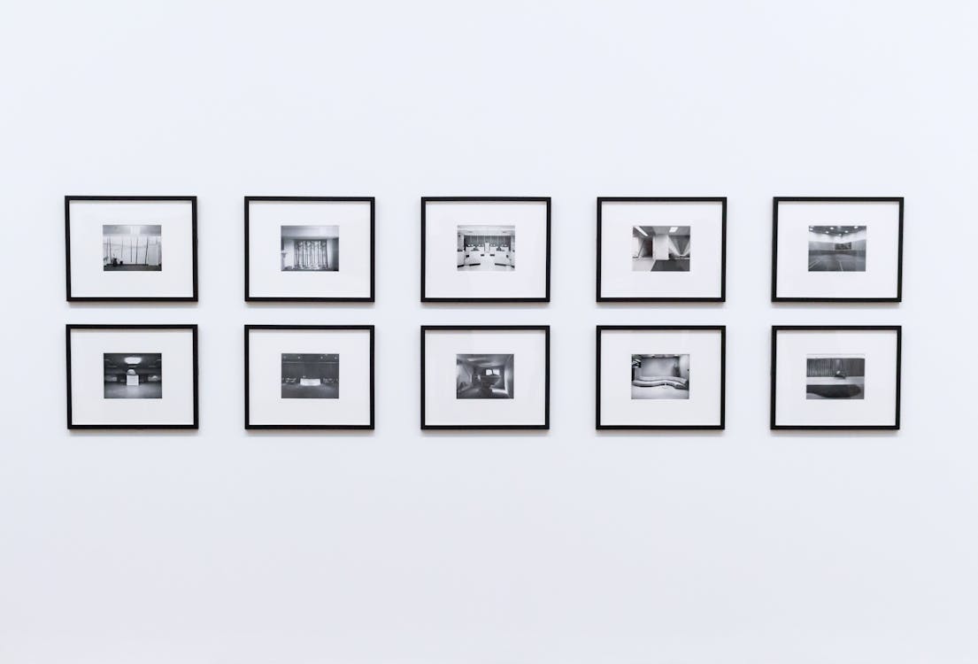 Frames on White Background