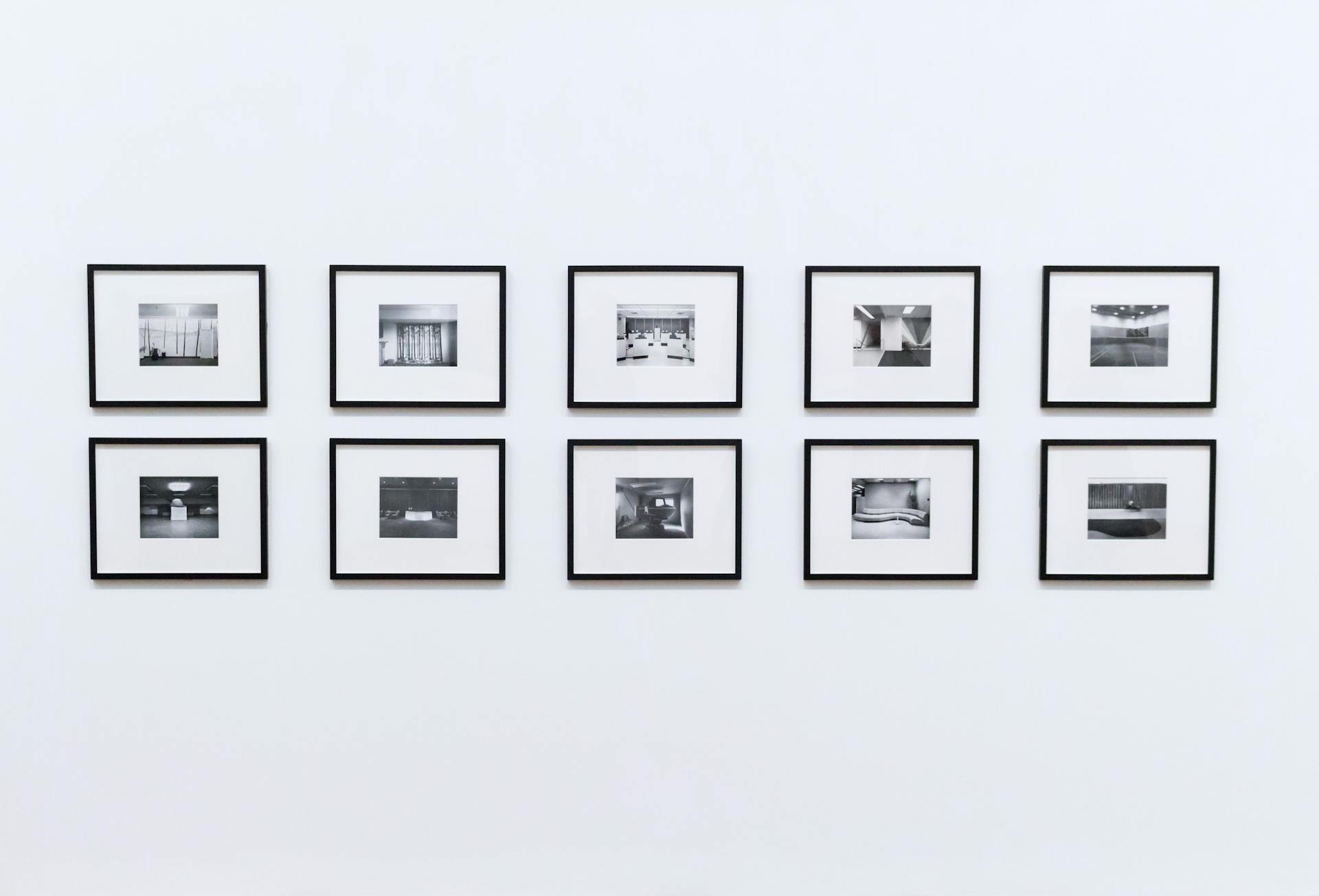 Frames on White Background