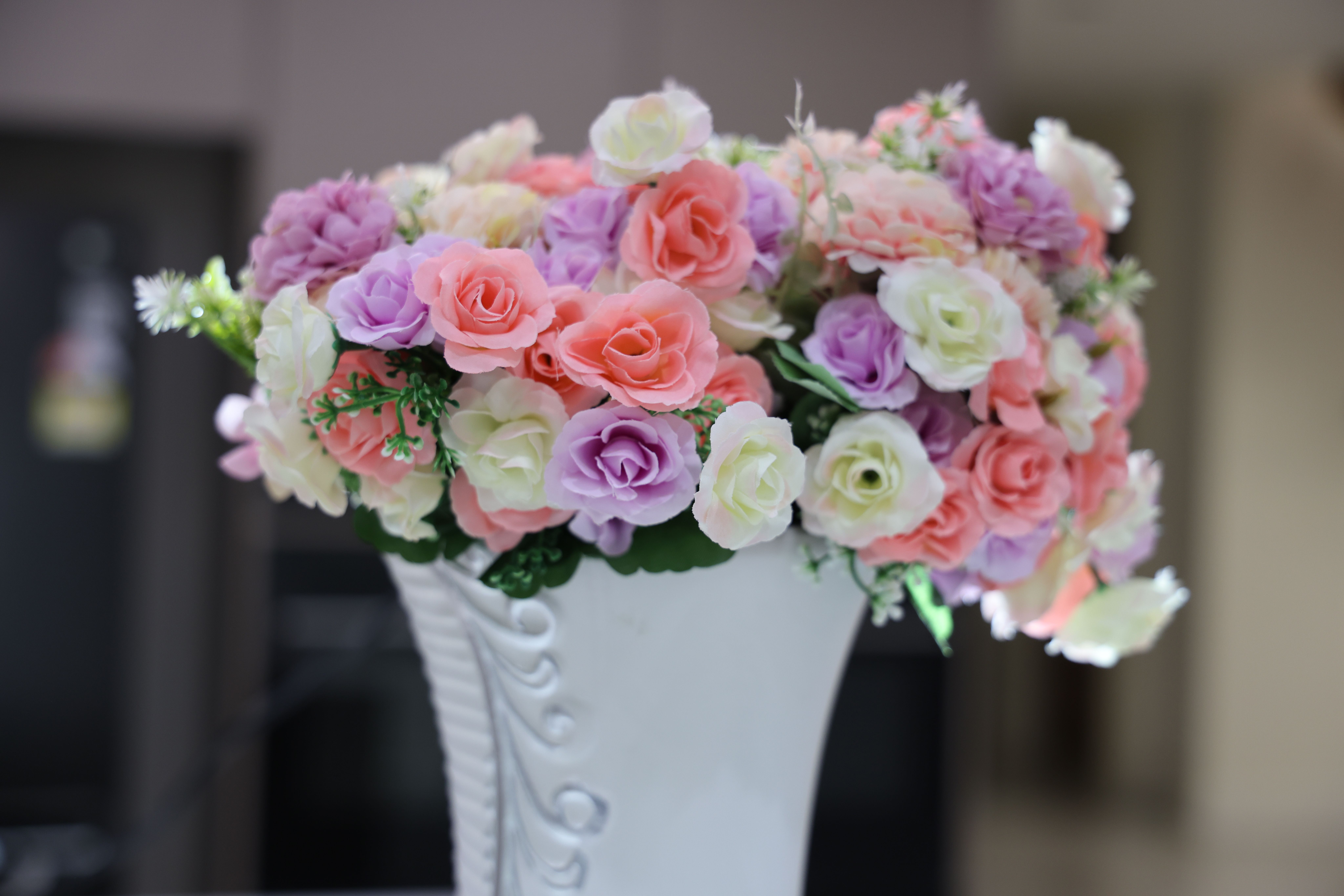 Beautiful artificial flowers
