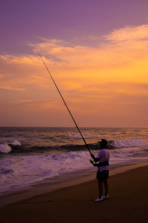 Foto profissional grátis de água, areia, céu rosa