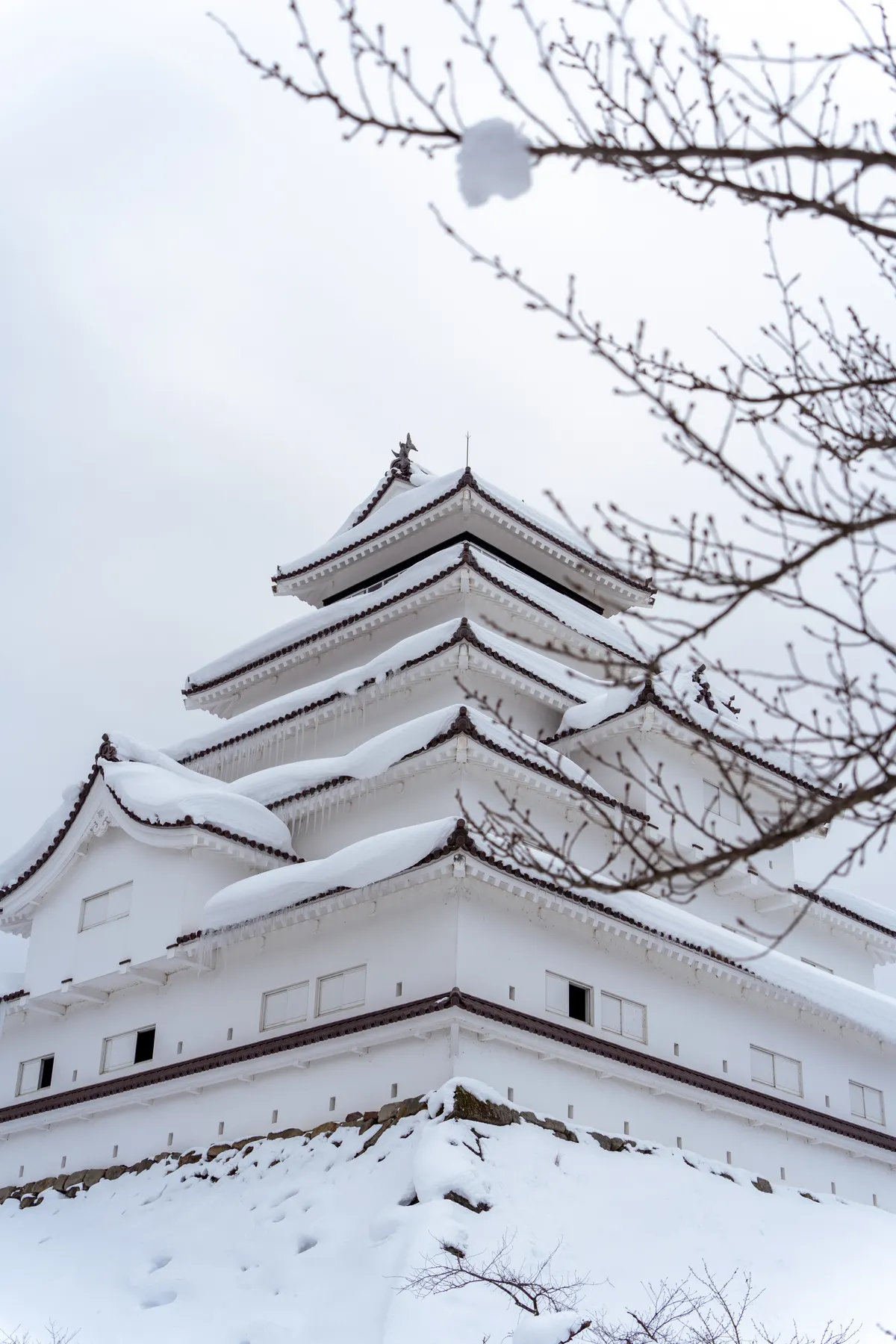 Aizu-Wakamatsu in winter