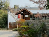 Traditional Chinese Architecture with Lantern