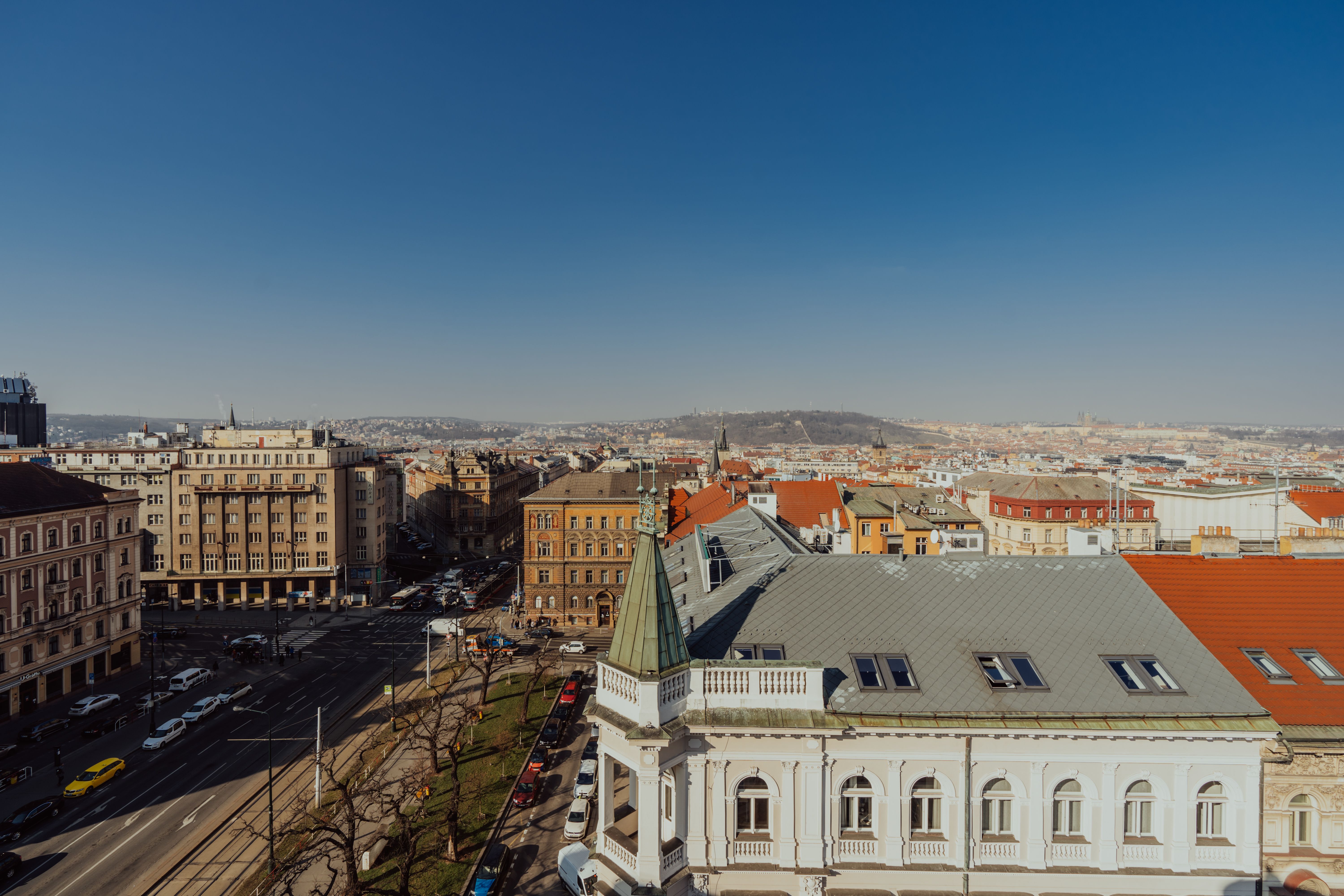 Aerial View of Historic Prague Cityscape · Free Stock Photo