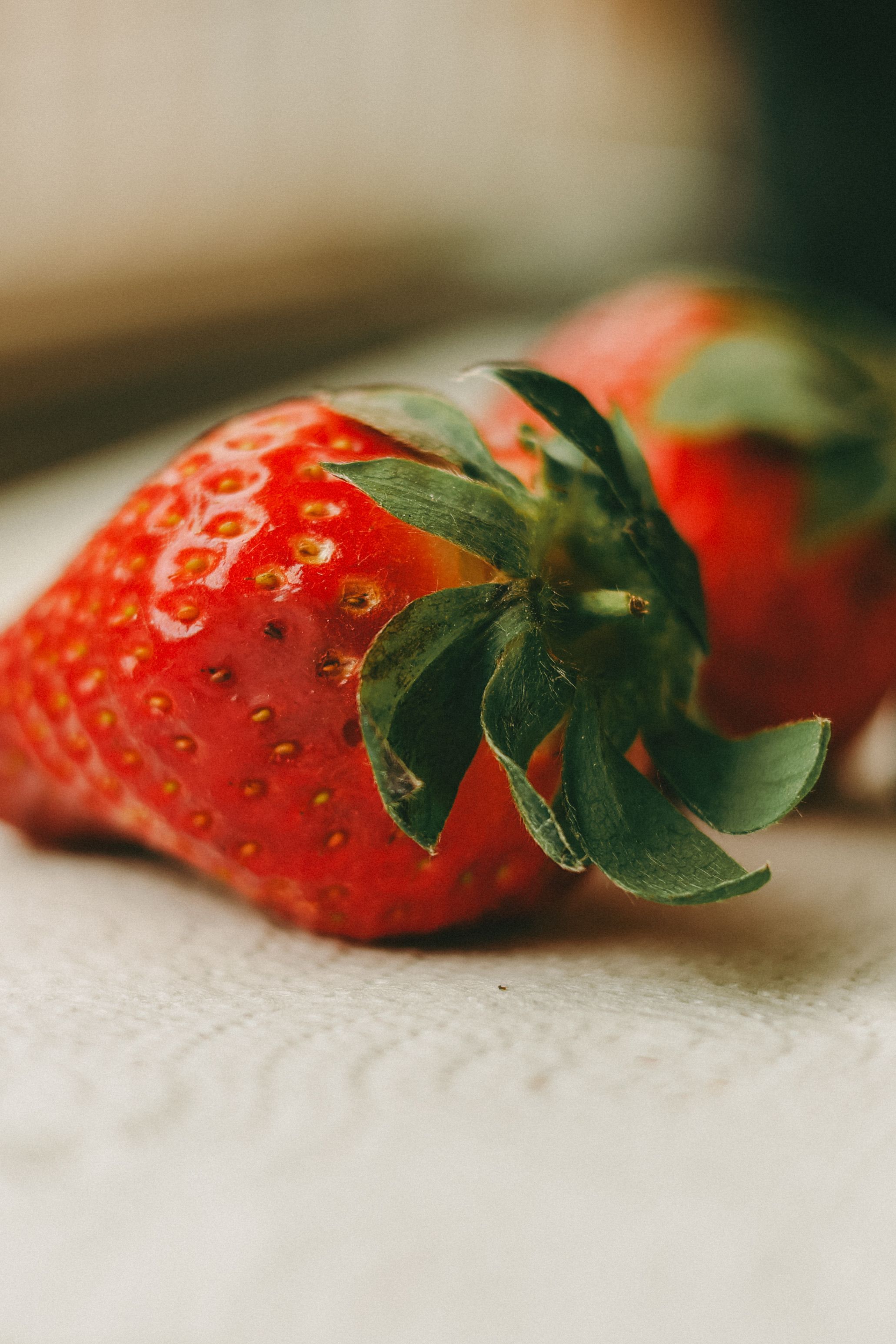 Close-up of Fresh Red Strawberries on Table · Free Stock Photo