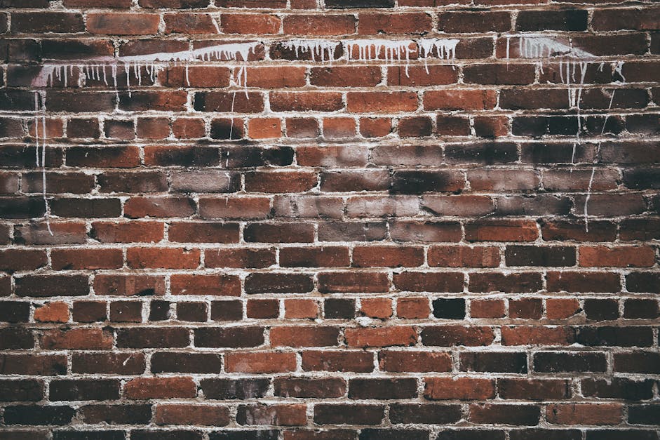 How to clean red brick fireplace wall