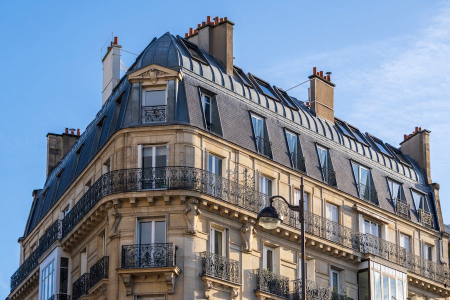 Haussmann building, Paris, France