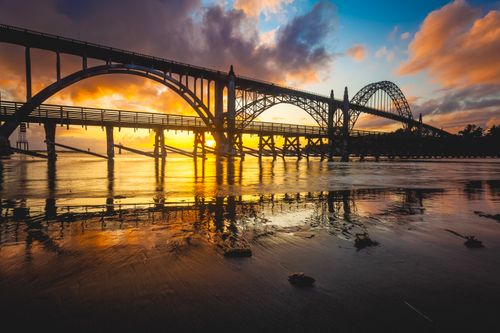 Free stock photo of beach, blue, bridge Stock Photo