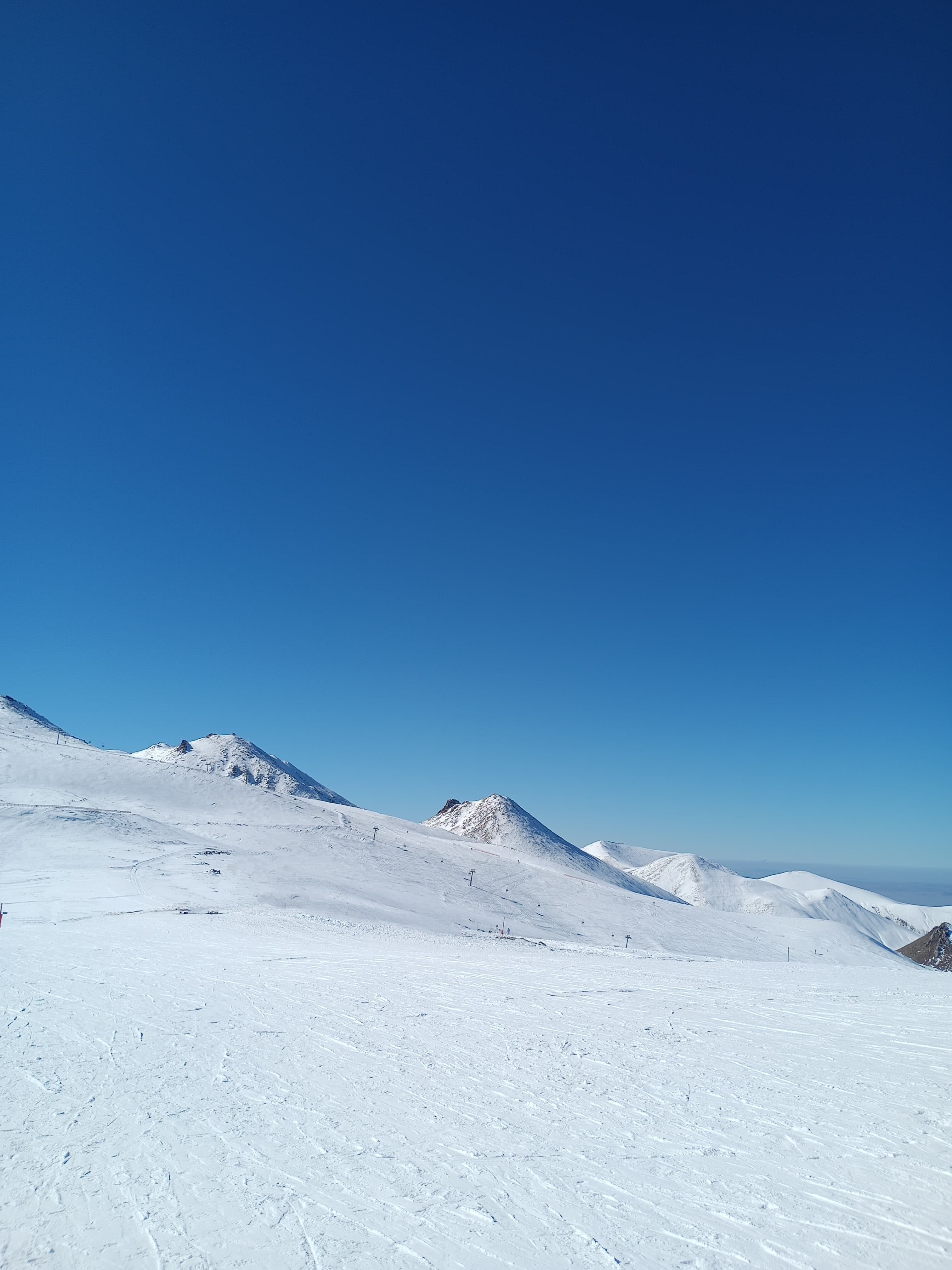 Snow Covered Mountain Under Clear Blue Sky · Free Stock Photo