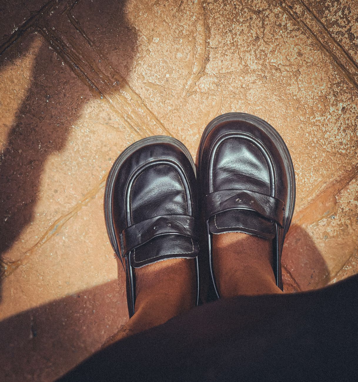 Zara Leather-Effect Loafers